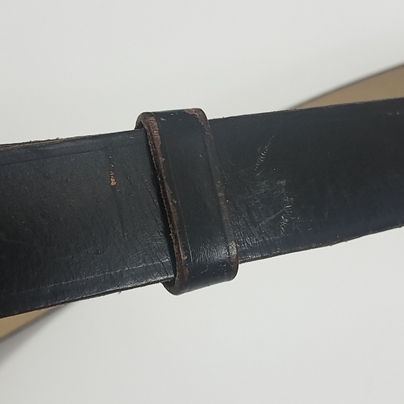 Vintage unitog black leather belt size 38 - Picture 6 of 6